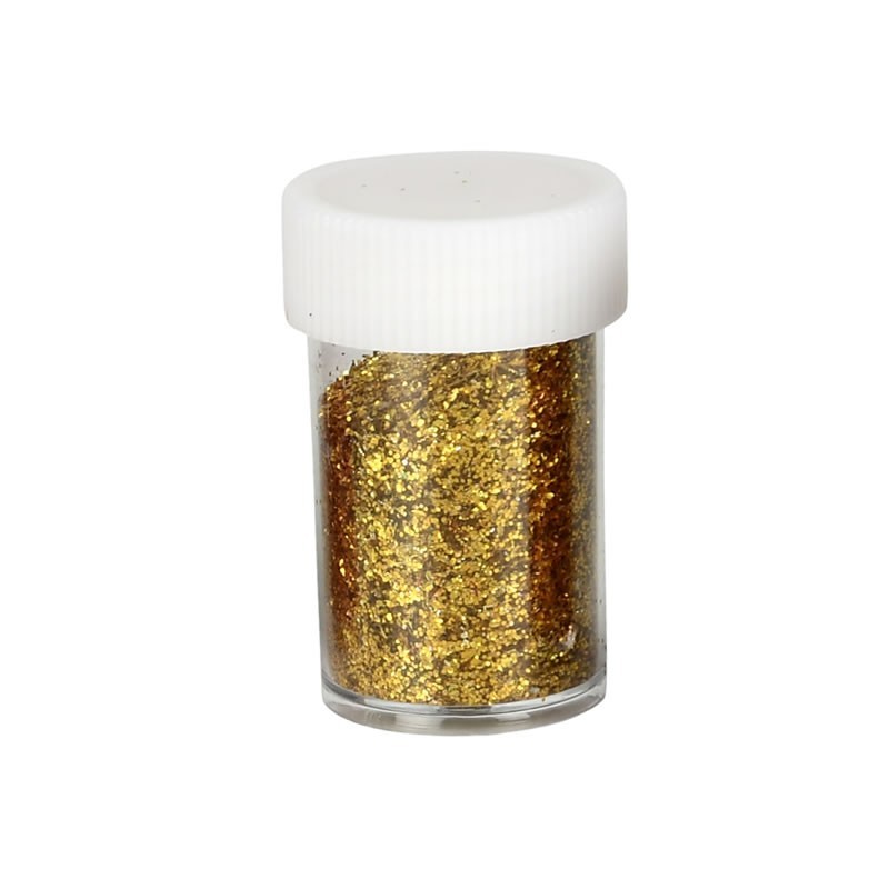 Sclipici decorativ pulbere, auriu, set 12 buc, Colorarte