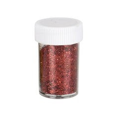Sclipici decorativ pulbere, rosu, set 12 buc, Colorarte