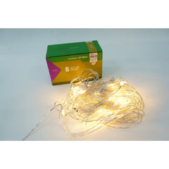 Sectiune Instalatie de Craciun Kaveny, Tip Plasa, 160 LED-uri, 3 m x 1 m, 8 jocuri de lumini, Interconectabila, Fir transparent, Alb cald