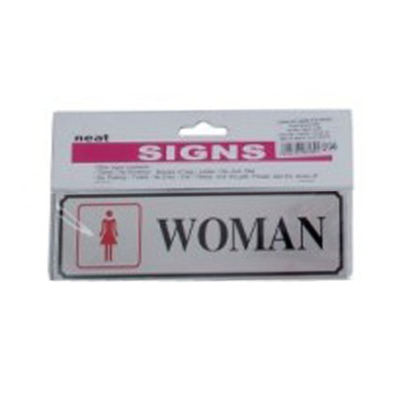 Semn indicator CNX WOMAN, carton plastifiat