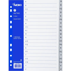 Index plastic alfabetic A-Z Noki 59229ING, A4, portret, gri