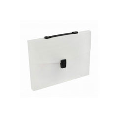 Servieta plastic, cu maner, A4, 3.5cm, 50 microni, plastic, transparent