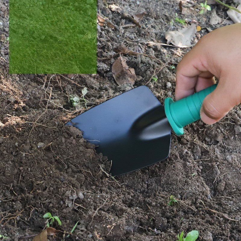 Set 10 accesorii pentru gradinarit Kadeny, geanta depozitare inclusa, otel inoxidabil, 37 x 28 cm, verde