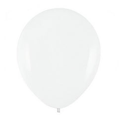 Set 10 Baloane din Latex, Kaveny, Model Party, 13 cm, 1 g, Alb