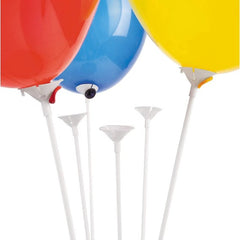 Set 10 Bete cu Rozete pentru Baloane, Kaveny, Suporturi de plastic, Usor de instalat, Reutilizabil, Pentru aniversare, Nunta, Ziua de Nastere, Decor, 40 cm, Transparente