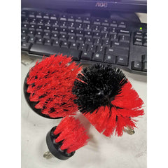 Set 12 Accesorii pentru Curatare Auto, Kadeny, Interior si Exterior, Rosu