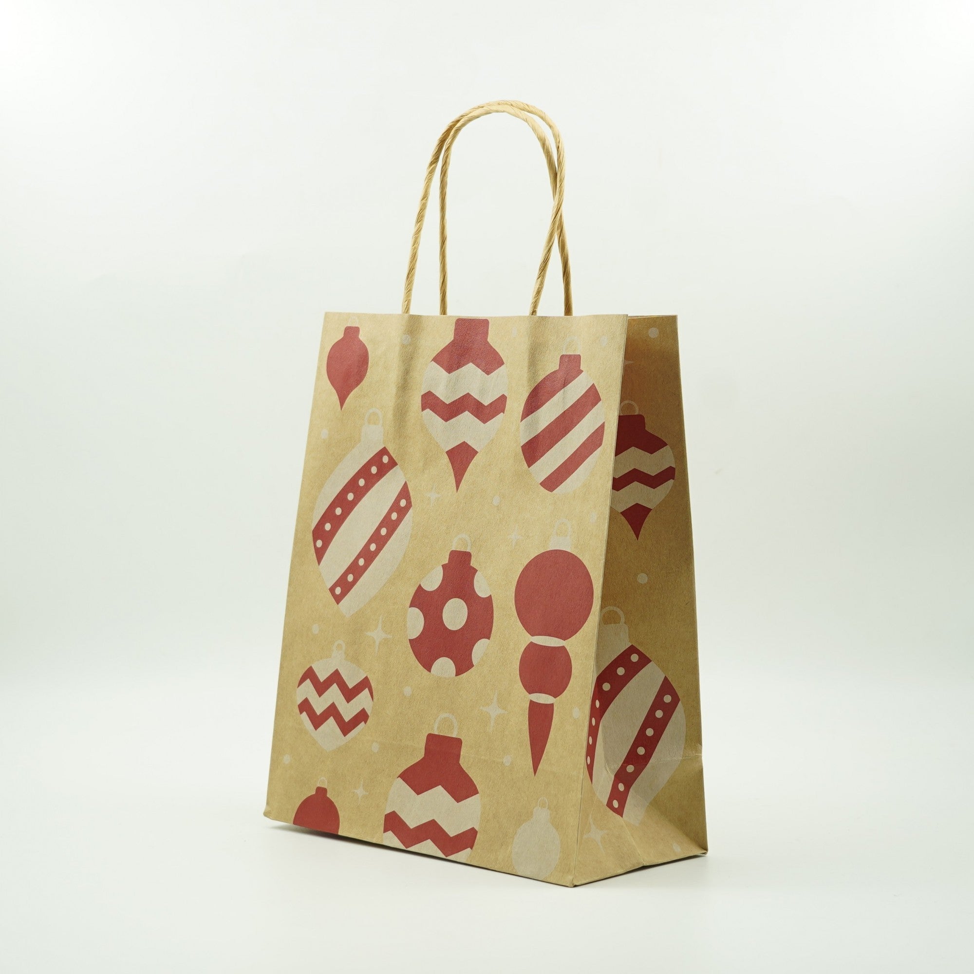 Set 12 Pungi Cadou, Kadeny, Imprimeu Tematica Craciun, Model Random, din Hartie, Impachetare Usoara a Cadourilor, 18.5x22.5x8.5 cm, Multicolor