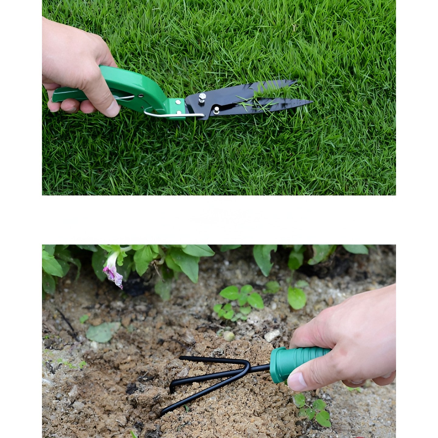 Set 12 Unelte de Gradina, Kadeny, pentru Plantare Prelucrare Sol si Ingrijire Plante, Material PVC si Otel, Cutie Inclusa, 38 x 29 cm, Verde Deschis