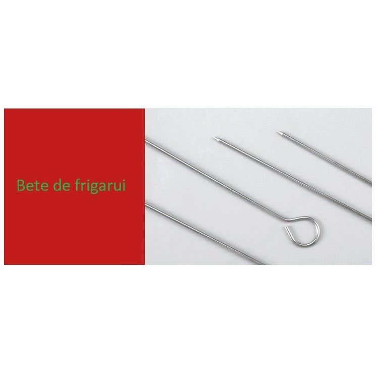 Set 14 Ustensile pentru Gratar cu Termometru, Kadeny, din Otel Inoxidabil, Geanta Oxford, Argintiu