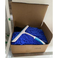 Set 15 Accesorii pentru Curatare Auto, Kadeny, din PP si Microfibra, Interior/Exterior, 30 x 24 x 12 cm, Albastru/Negru