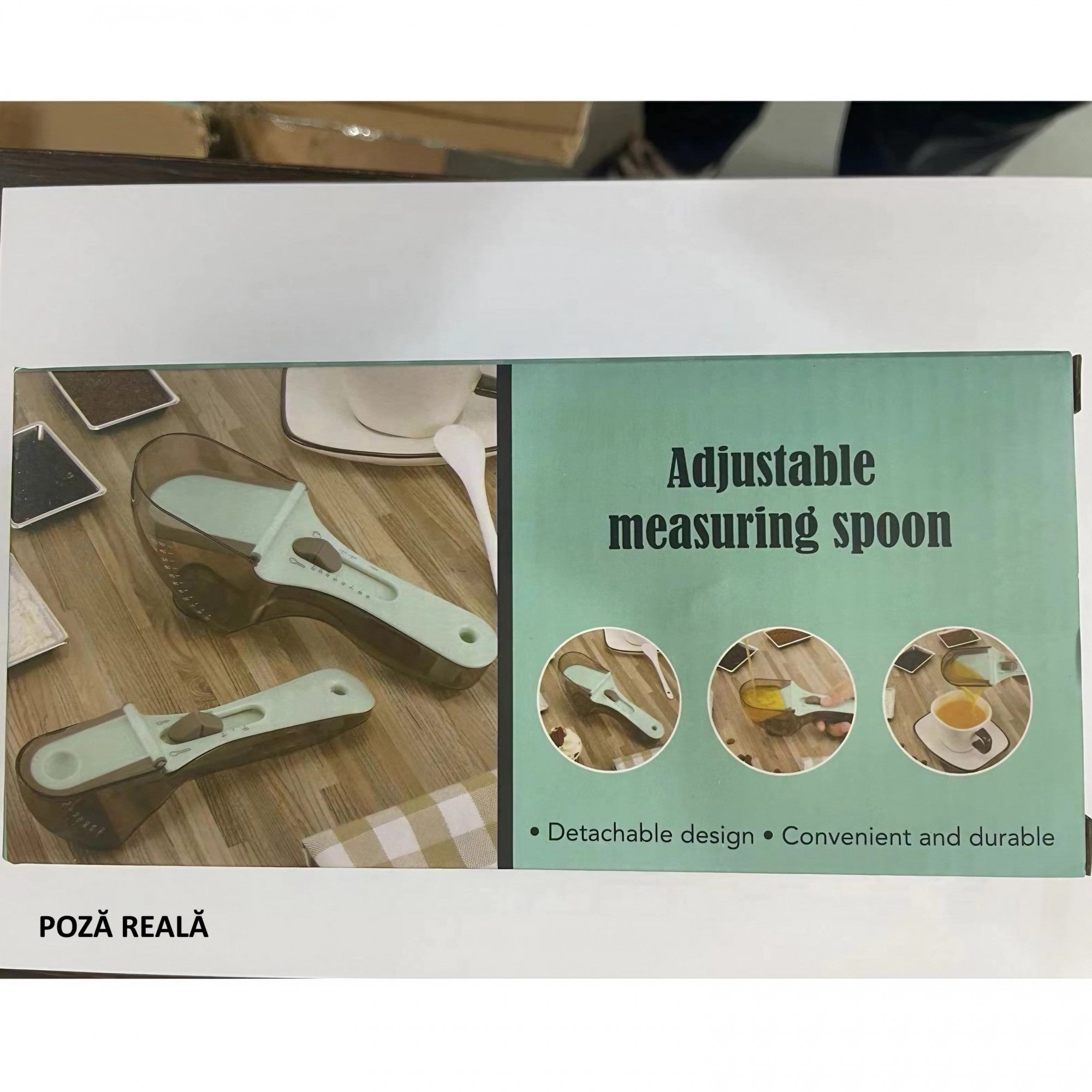 Set 2 Cupe Gradate pentru Bucatarie, Kadeny, Cupe de Masurat Reglabile, Ergonomic, Confortabil, pentru Lichide si Solide, Volum ajustabil 5-30ml, 30-130ml, Culoare Albastru