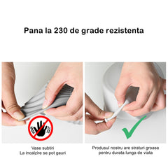 Set 2 tavi din silicon ecologic pentru air fryer Kaveny, temperatura maxima 230 grade, reutilizabile, reciclabile, cu manere anti-alunecare, fund antiaderent, 18.7 x 19.5 x 7 cm, gri