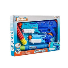 Set 2x Pistol cu Apa pentru Copii, Kaveny, 6ani+, Albastru, 1x 900 ML +  1x 300 ML
