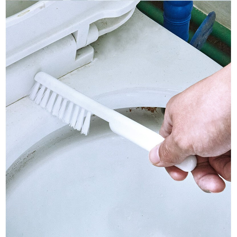 Set 3 Perii pentru Toaleta, Kadeny, din Silicon, Perie Zimtata, Cap Flexibil, Suport Adeziv pentru Montarea pe Perete, 39 x 19 x 9.8 cm, Albastru/Alb