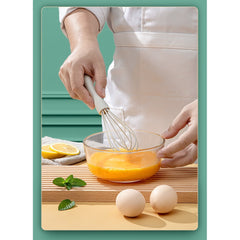 Set 3 Ustensile de Bucatarie, Kadeny, din Silicon+Inox, Termorezistente, Antiaderente, 20 x 13 x 3 cm, Alb Ivory