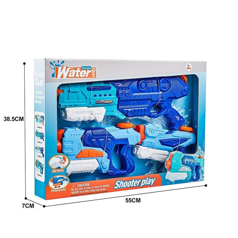 Set 3x Pistol cu Apa pentru Copii, Kaveny, 6ani+, Albastru, 1x 1500 ML +  1x 500 ML +  1x 300 ML
