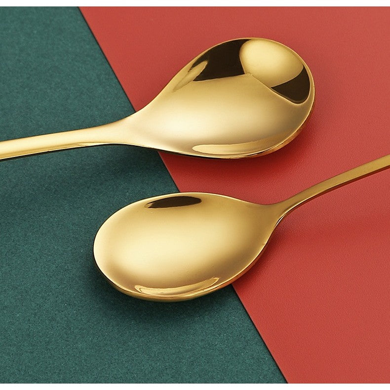 Set 4 Lingurite, Kadeny, Tema Craciun, Model Carry The Merry, 4 Modele Tip Pandantiv cu Steluta, din Otel Inoxidabil, 19 x 16 x 2 cm, Multicolor