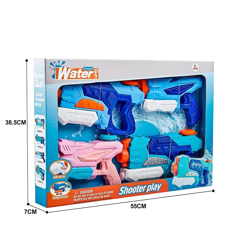 Set 4x Pistol cu Apa pentru Copii, Kaveny, 6ani+, Multicolor, 2x 550 ML +  2x 300 ML