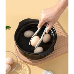 Set 5 Ustensile de Bucatarie, Kadeny, din Silicon+Inox, Termorezistente, Antiaderente, 28 x 26 x 2 cm, Alb Ivory