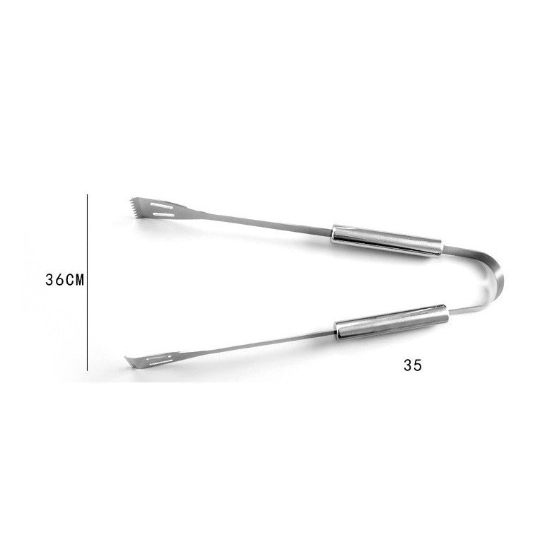 Set 5 Ustensile pentru Gratar, Kadeny, din Otel Inoxidabil, Geanta Oxford, Argintiu