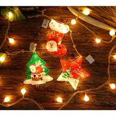 Set 6 decoratiuni de Craciun luminoase, Kaveny