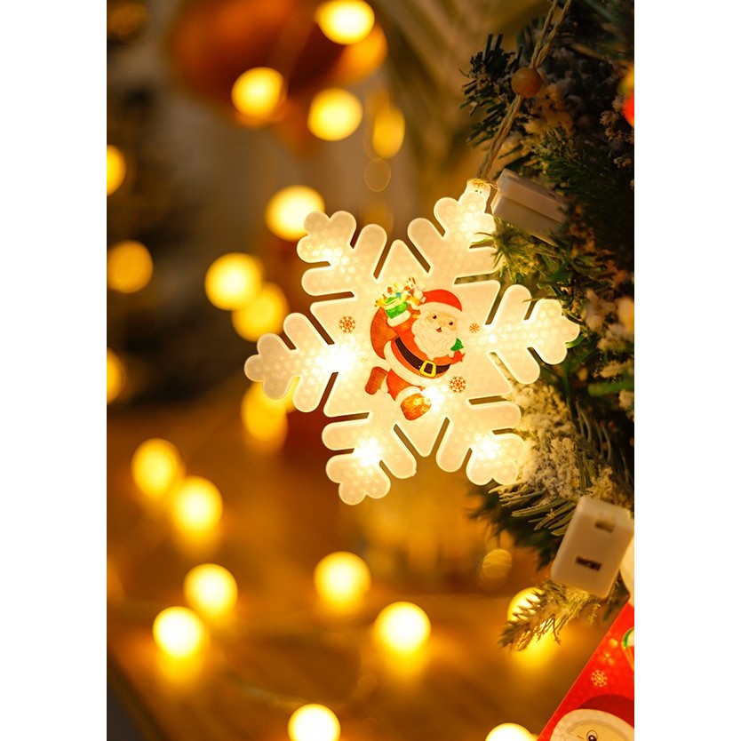 Set 6 decoratiuni de Craciun luminoase, Kaveny