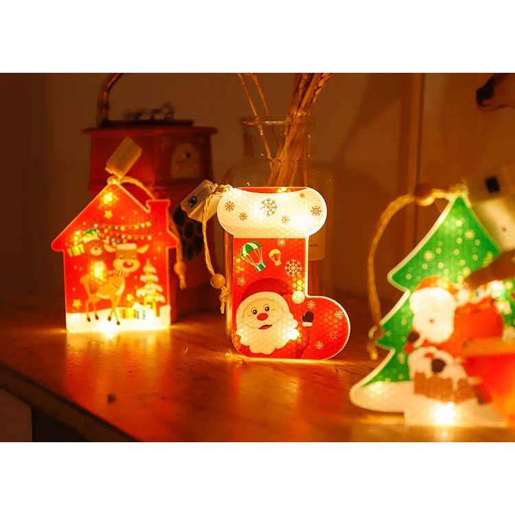 Set 6 decoratiuni de Craciun luminoase, Kaveny