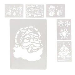 Set 6 sabloane pentru spray de zapada, 36 x 25 cm, tematica Craciun
