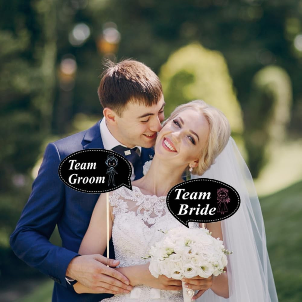 Set 60 de Accesorii pentru Petrecere, Kaveny, Tematica Nunta, Props pentru Coltul de Poze, Ochelari, Palarii, Mustata, Cravata, pentru Evenimente, Multicolor