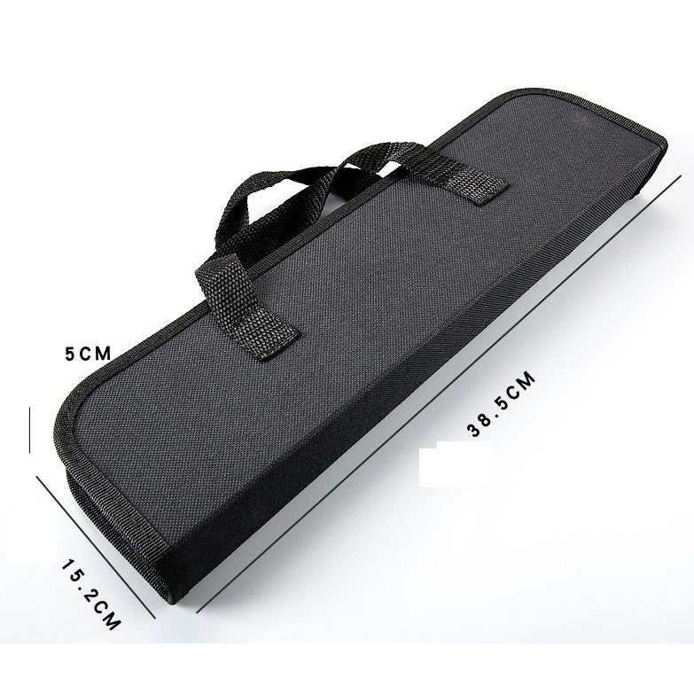 Set 7 Ustensile pentru Gratar, Kadeny, din Otel Inoxidabil, Geanta Oxford, Argintiu