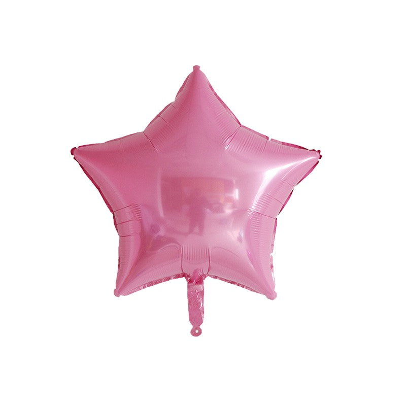 Set 8 Baloane din Folie Metalizata si din Latex, Kaveny, Figurine Cifra 1 Printesa 91cm, Stea 45 cm si Cerc 55 cm, Baloane Latex 30 cm, Tema Prima Aniversare, Ambalaj Individual, Pai Inclus, Umflare cu Aer sau Heliu, Roz