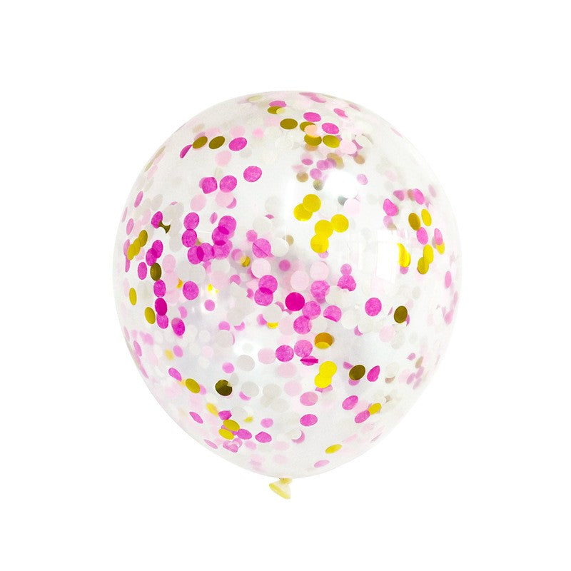 Set 8 Baloane din Folie Metalizata si din Latex, Kaveny, Figurine Cifra 1 Printesa 91cm, Stea 45 cm si Cerc 55 cm, Baloane Latex 30 cm, Tema Prima Aniversare, Ambalaj Individual, Pai Inclus, Umflare cu Aer sau Heliu, Roz