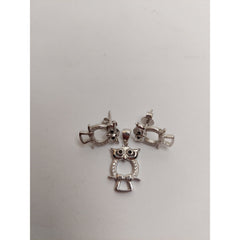 Set Argint 925 Bufnita Contur, Jolie Silver, 4.1g, 2 cm x 1.1 cm