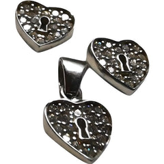 Set Argint 925 Inimioara cu Yala, 1.58 g