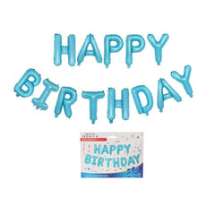 Set baloane folie Kaveny, Happy Birthday, 40 cm, baby blue