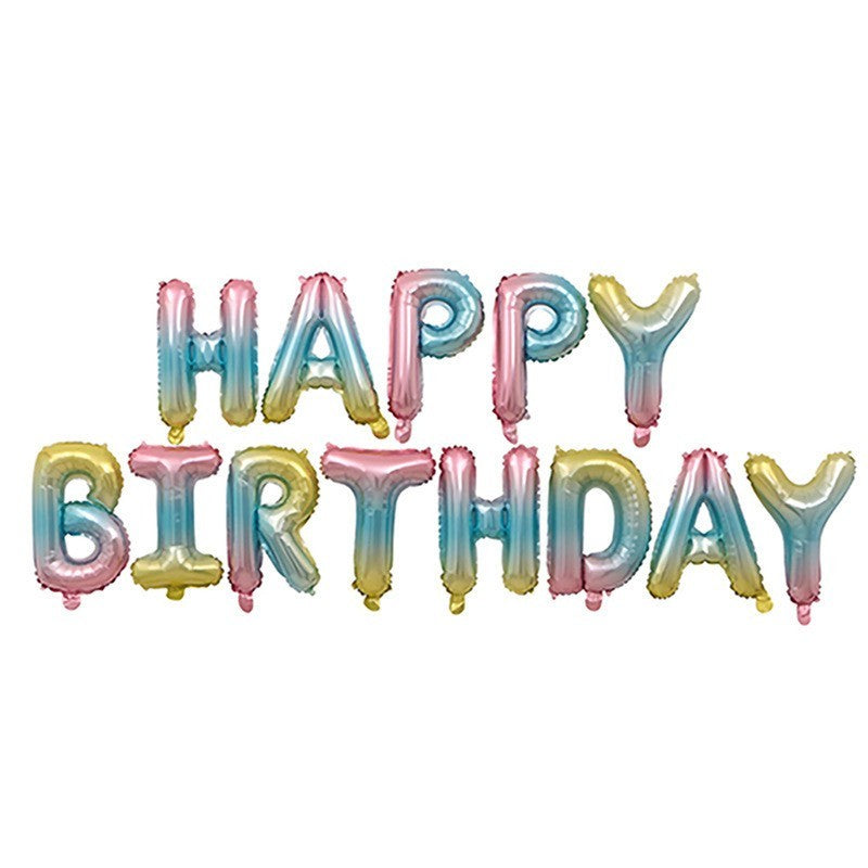 Set baloane folie Kaveny, Happy Birthday, 40 cm, multicolor