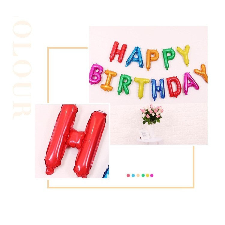 Set baloane folie Kaveny, Happy Birthday, 40 cm, multicolor