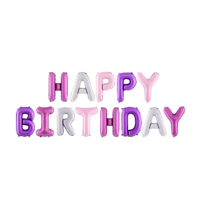 Set baloane folie Kaveny, Happy Birthday, 40 cm, multicolor
