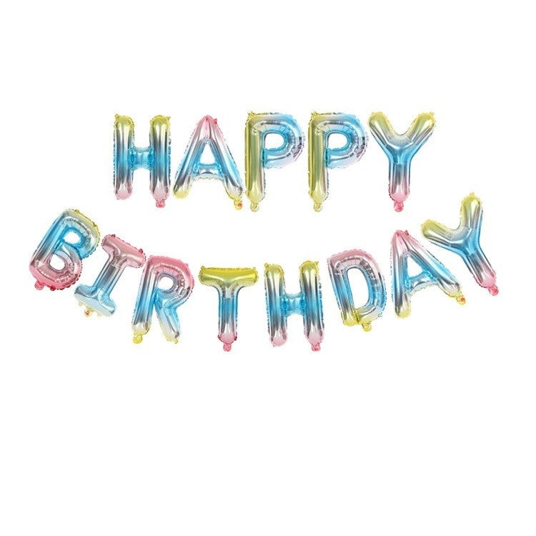 Set baloane folie Kaveny, Happy Birthday, 40 cm, multicolor