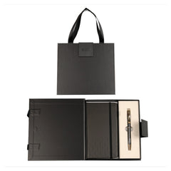 Set cadou pix grafit/auriu + agenda mate A6 Cresco Classic PREMIUM  8300232 CL-05, cutie neagra magnet