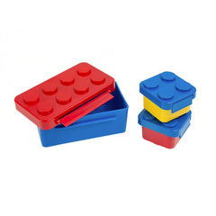 Set caserole pentru pranz interactive, Kadeny, cuburi de construit, plastic, multicolor