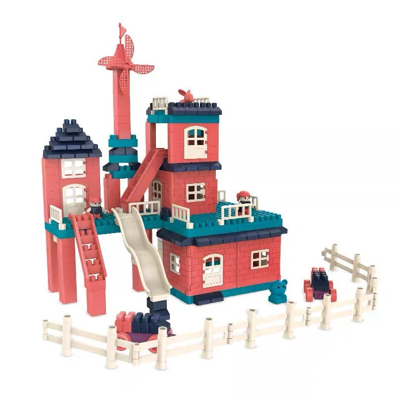 Set constuctii, Kaveny, Casa si curte, 251 piese, Multicolor