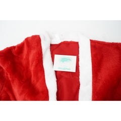 Set Costum de Mos Craciun, Kadeny, rosu, pentru adulti, catifea, 4 piese