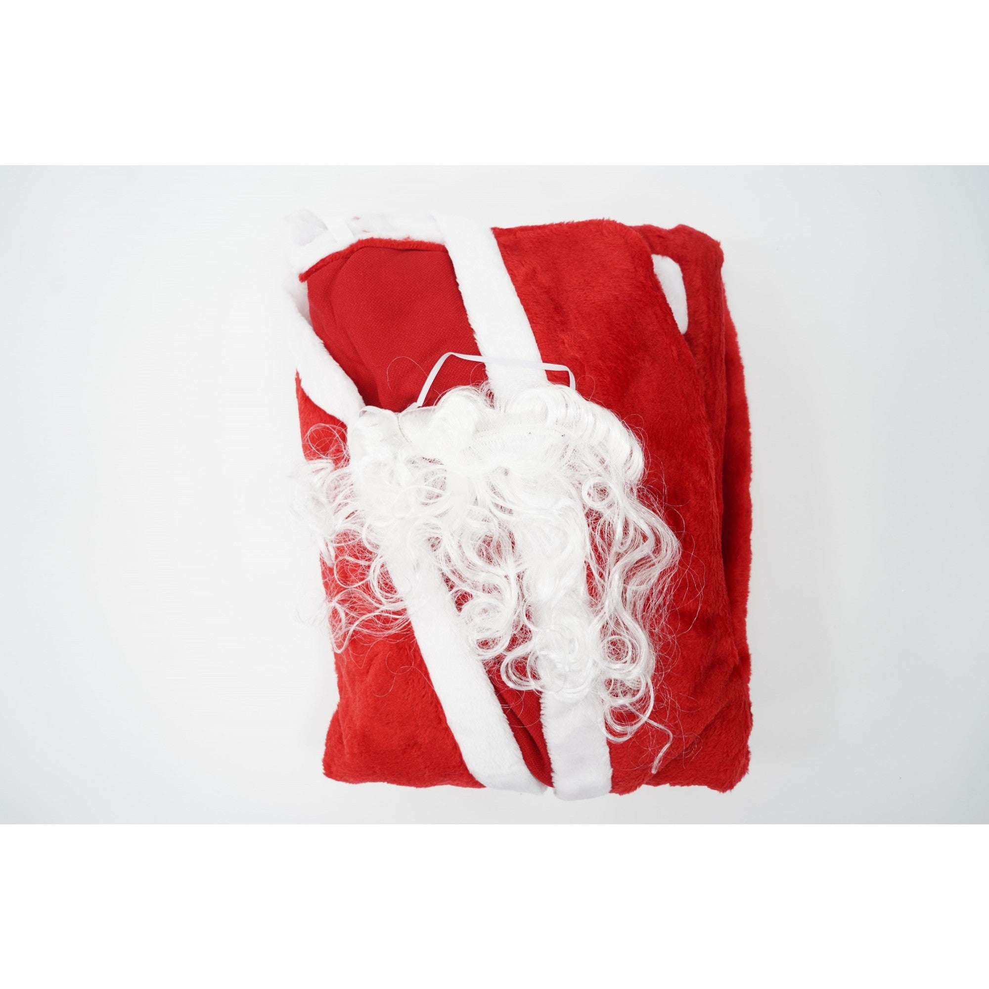 Set Costum de Mos Craciun, Kadeny, rosu, pentru adulti, catifea, 4 piese
