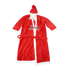 Set Costum de Mos Craciun, Kadeny, rosu, pentru adulti, catifea, 4 piese