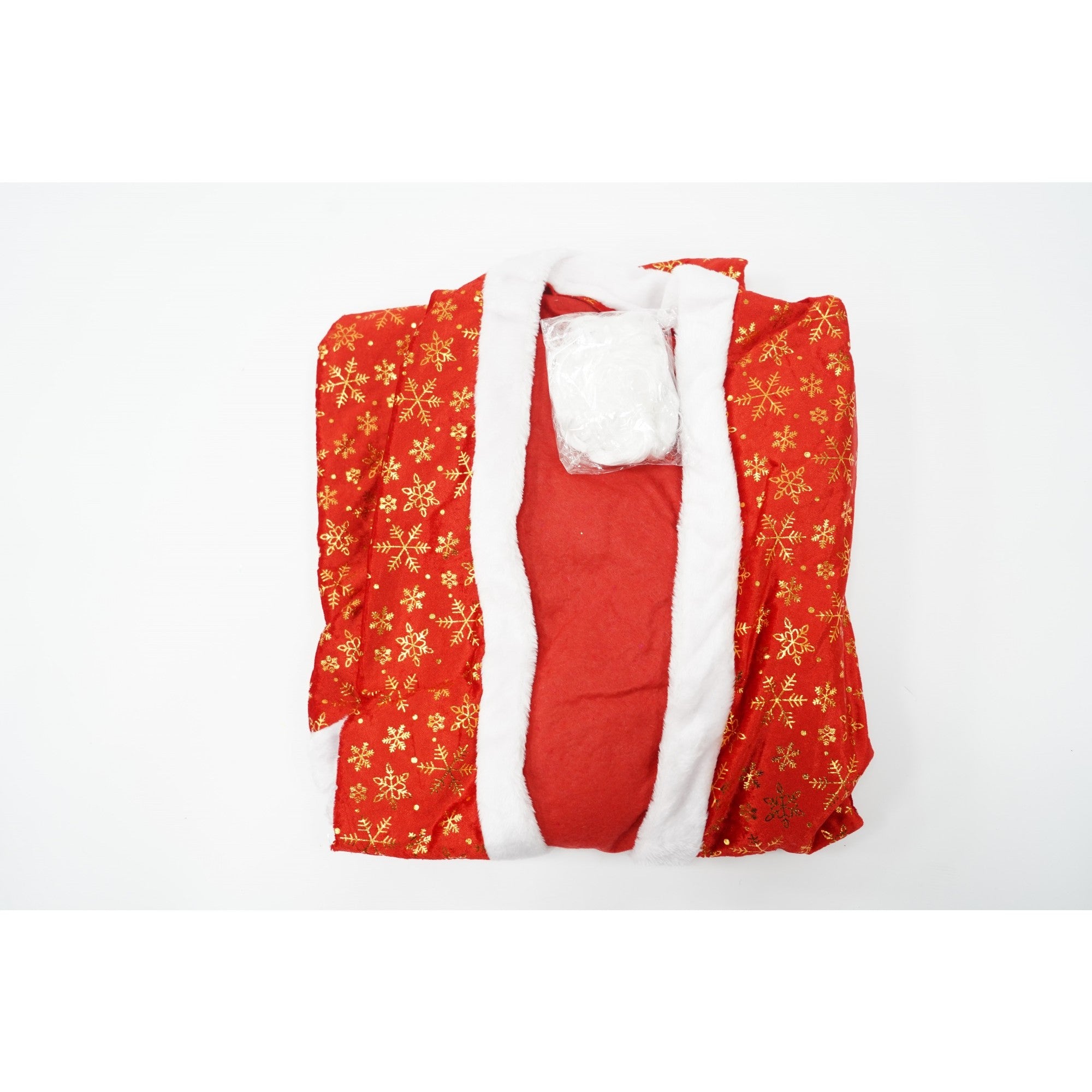 Set Costum de Mos Craciun, Kadeny, rosu, pentru adulti, catifea, 5 piese