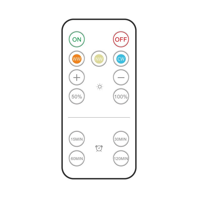 Set de 6 Lampi Led Kadeny, Fara Fir, Cu Baterii, 3 Culori de Lumina, cu 2 Telecomenzi, din Plastic, Alb