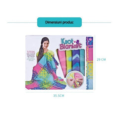 Set de creatie DIY Kaveny, patura pentru tesut si tricotat, multicolor