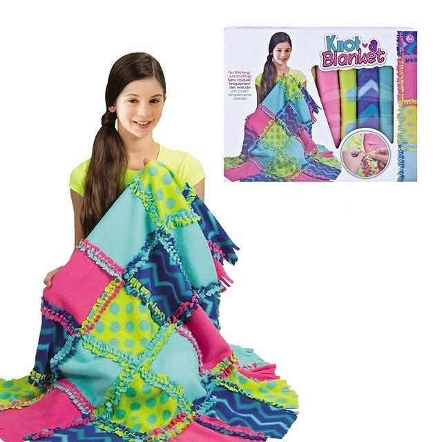 Set de creatie DIY Kaveny, patura pentru tesut si tricotat, multicolor