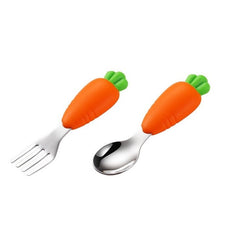 Set diversificare bebelusi Kaveny, din silicon, 26 x 15 cm, 1 farfurie compartimentata in forma de iepure, lingurita si furculita, pai, perie pai, fara alergeni, ventuza fixare,  forma creativa,  bleumarin